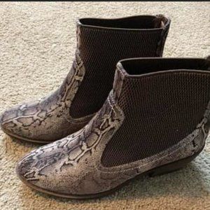 Snakeskin Booties